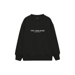 Tiny Tour Guide Çocuk Sweatshirt — Siyah — ön görünüm