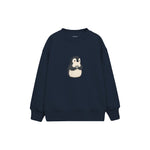 Penguin carrying a pebble Çocuk Sweatshirt — Lacivert — ön görünüm