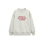 Ice Cream Taster Çocuk Sweatshirt — Beyaz — ön görünüm