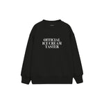 Ice Cream Taster Çocuk Sweatshirt — Siyah — ön görünüm