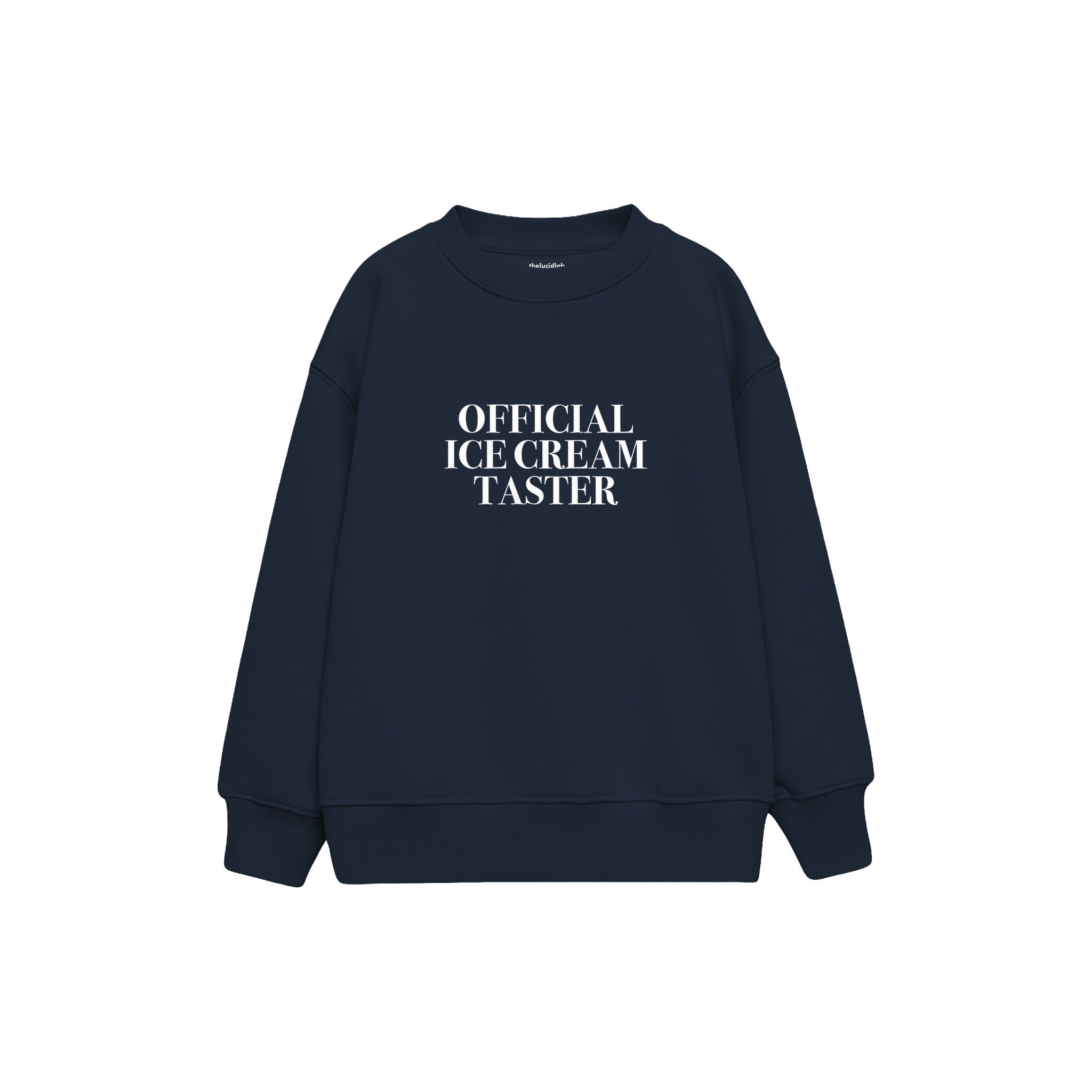 Ice Cream Taster Çocuk Sweatshirt — Lacivert — ön görünüm