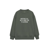 Ice Cream Taster Çocuk Sweatshirt — Antrasit — ön görünüm