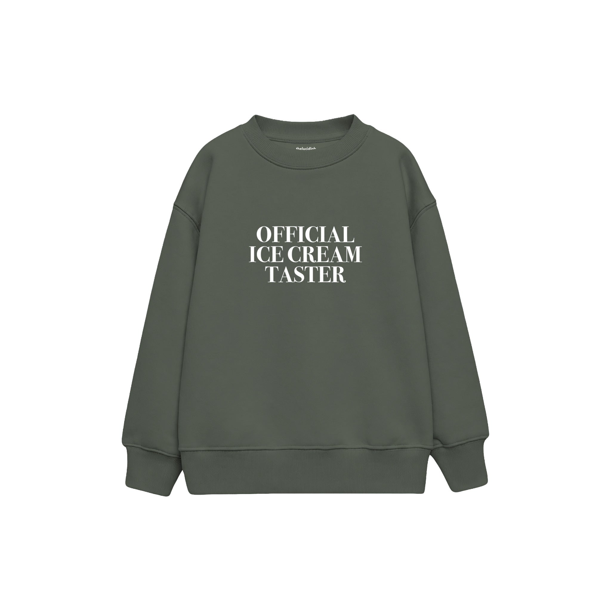 Ice Cream Taster Çocuk Sweatshirt — Antrasit — ön görünüm