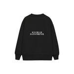 Ice Cream Days Forever Çocuk Sweatshirt — Siyah — arka görünüm