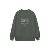 Mum Made Me Wear This Çocuk Sweatshirt — Antrasit — arka görünüm