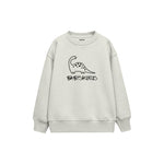 BABYSAURUS Çocuk Sweatshirt — Beyaz — ön görünüm