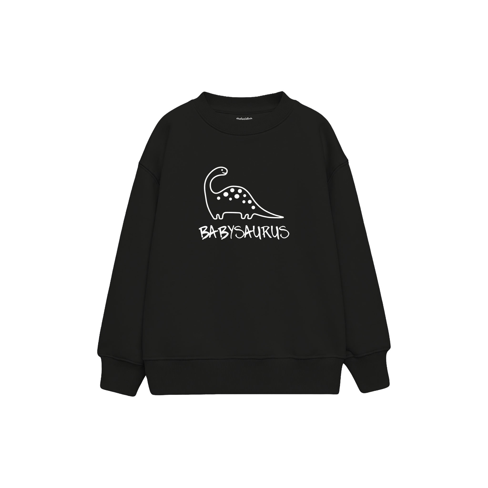 BABYSAURUS Çocuk Sweatshirt — Siyah — ön görünüm