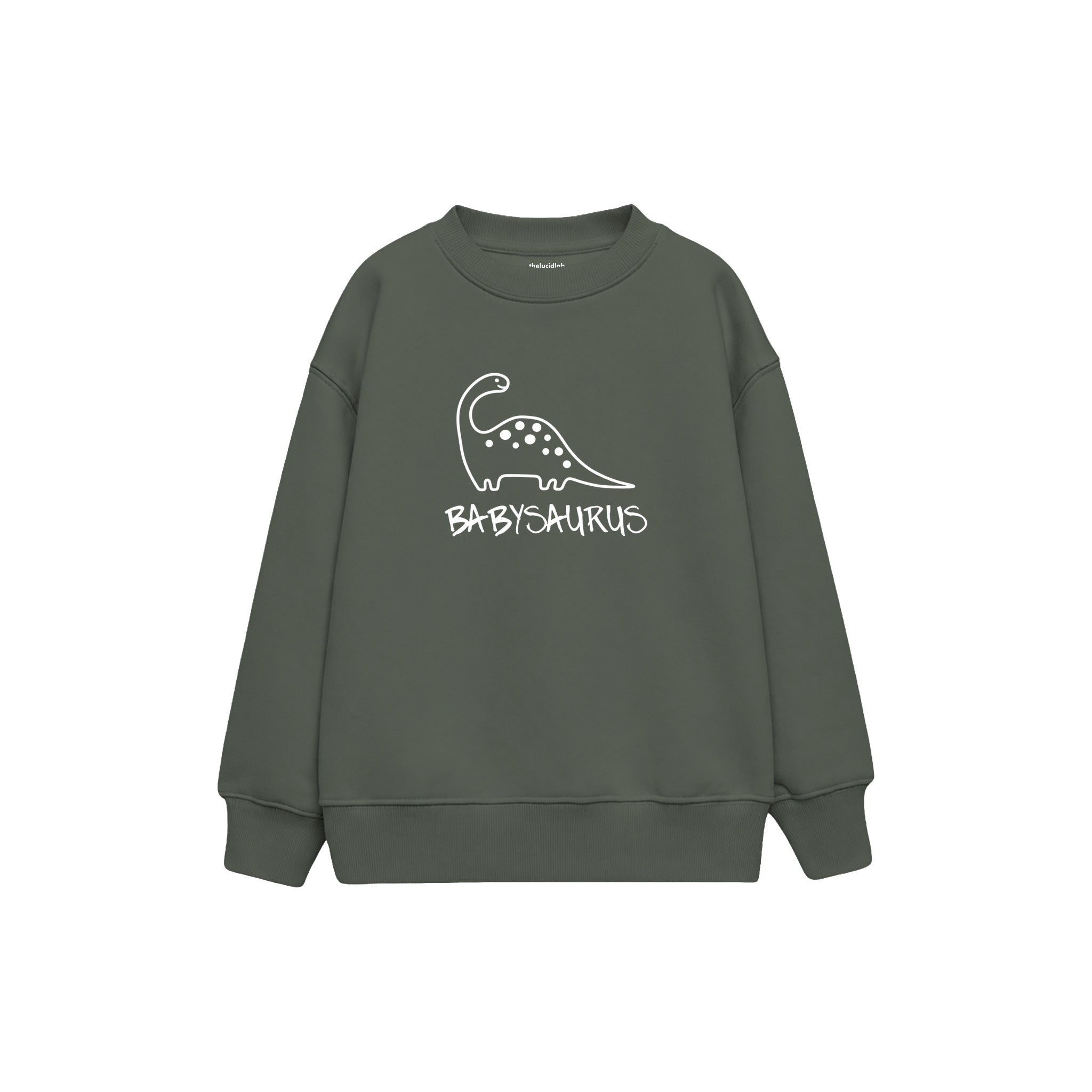 BABYSAURUS Çocuk Sweatshirt — Antrasit — ön görünüm