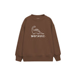 BABYSAURUS Çocuk Sweatshirt — Kahverengi — ön görünüm
