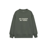 MY DADDY MY HERO Çocuk Sweatshirt — Antrasit — ön görünüm