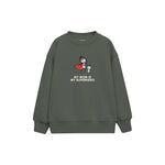 MY MOM IS MY SUPERHERO Çocuk Sweatshirt — Antrasit — ön görünüm