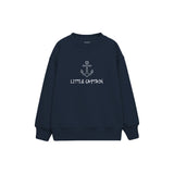 LITTLE CAPTAIN Çocuk Sweatshirt — Lacivert — ön görünüm