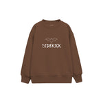 SIDEKICK Çocuk Sweatshirt — Kahverengi — ön görünüm