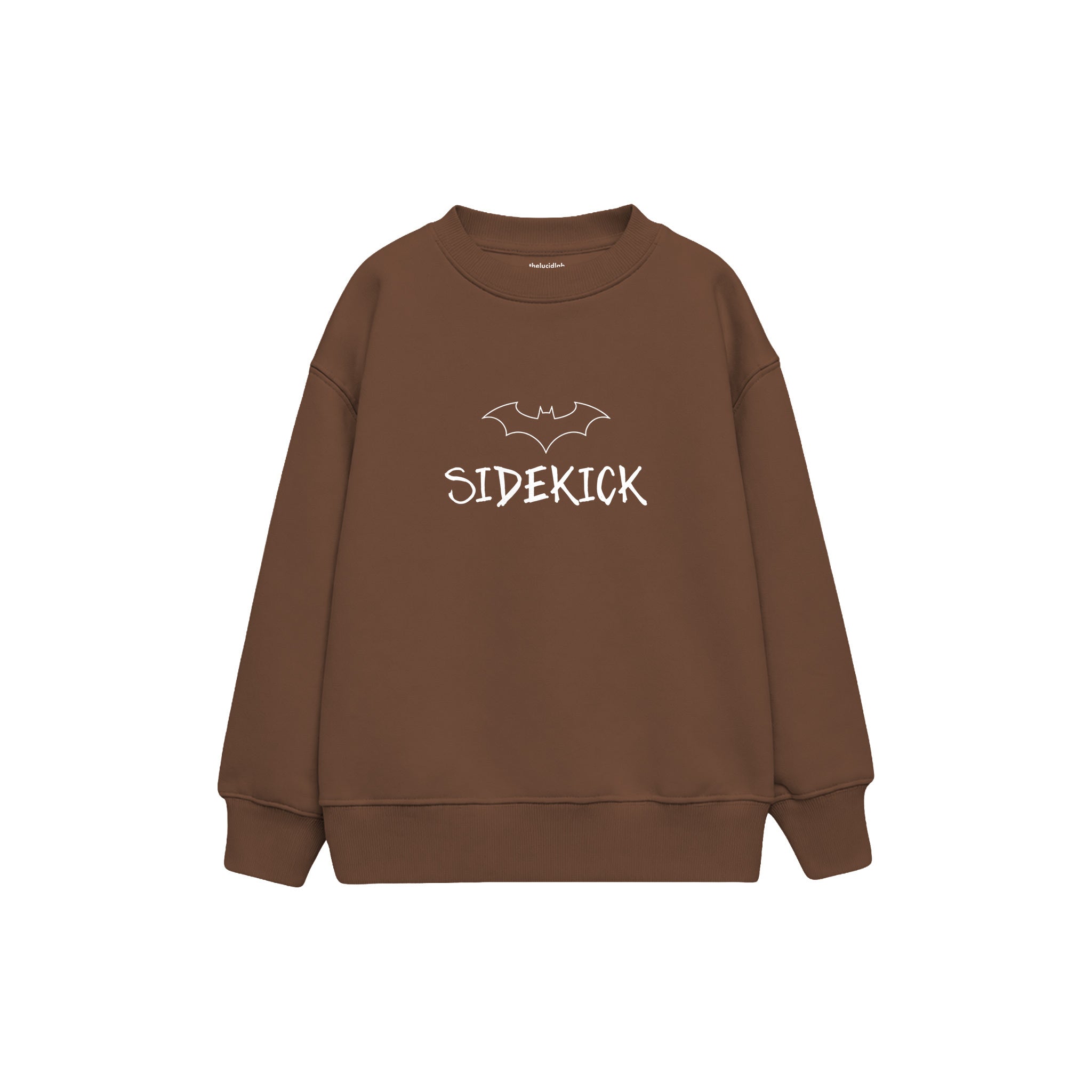 SIDEKICK Çocuk Sweatshirt — Kahverengi — ön görünüm