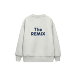 The Remix Çocuk Sweatshirt — Beyaz — arka görünüm