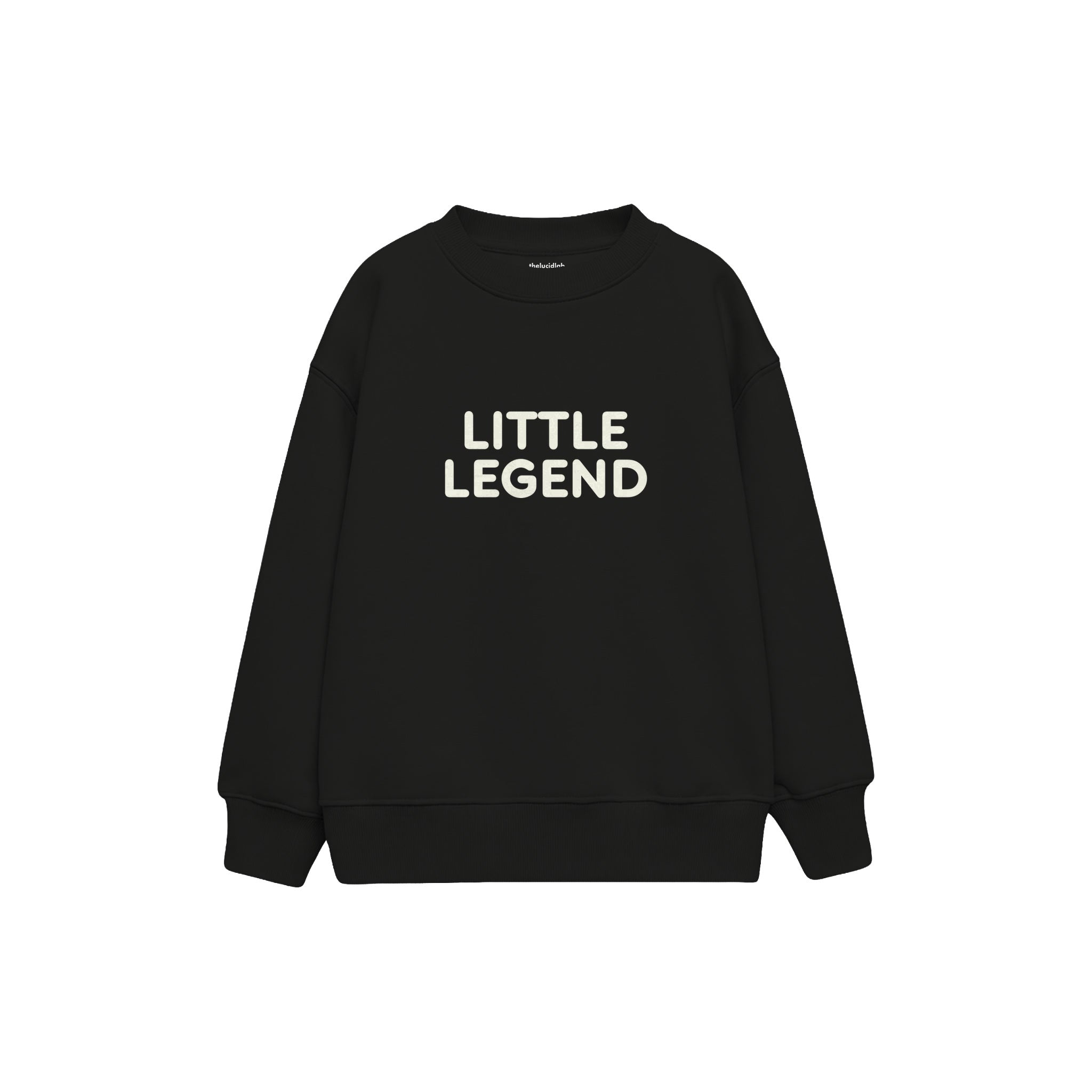 LITTLE LEGEND Çocuk Sweatshirt — Siyah — ön görünüm