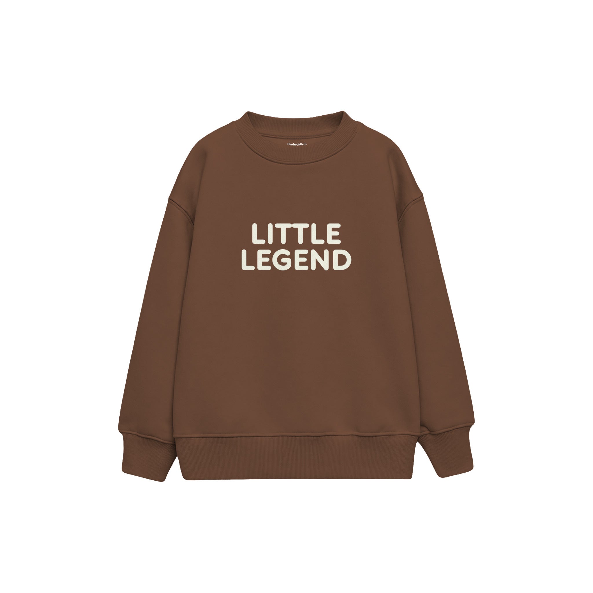 LITTLE LEGEND Çocuk Sweatshirt — Kahverengi — ön görünüm