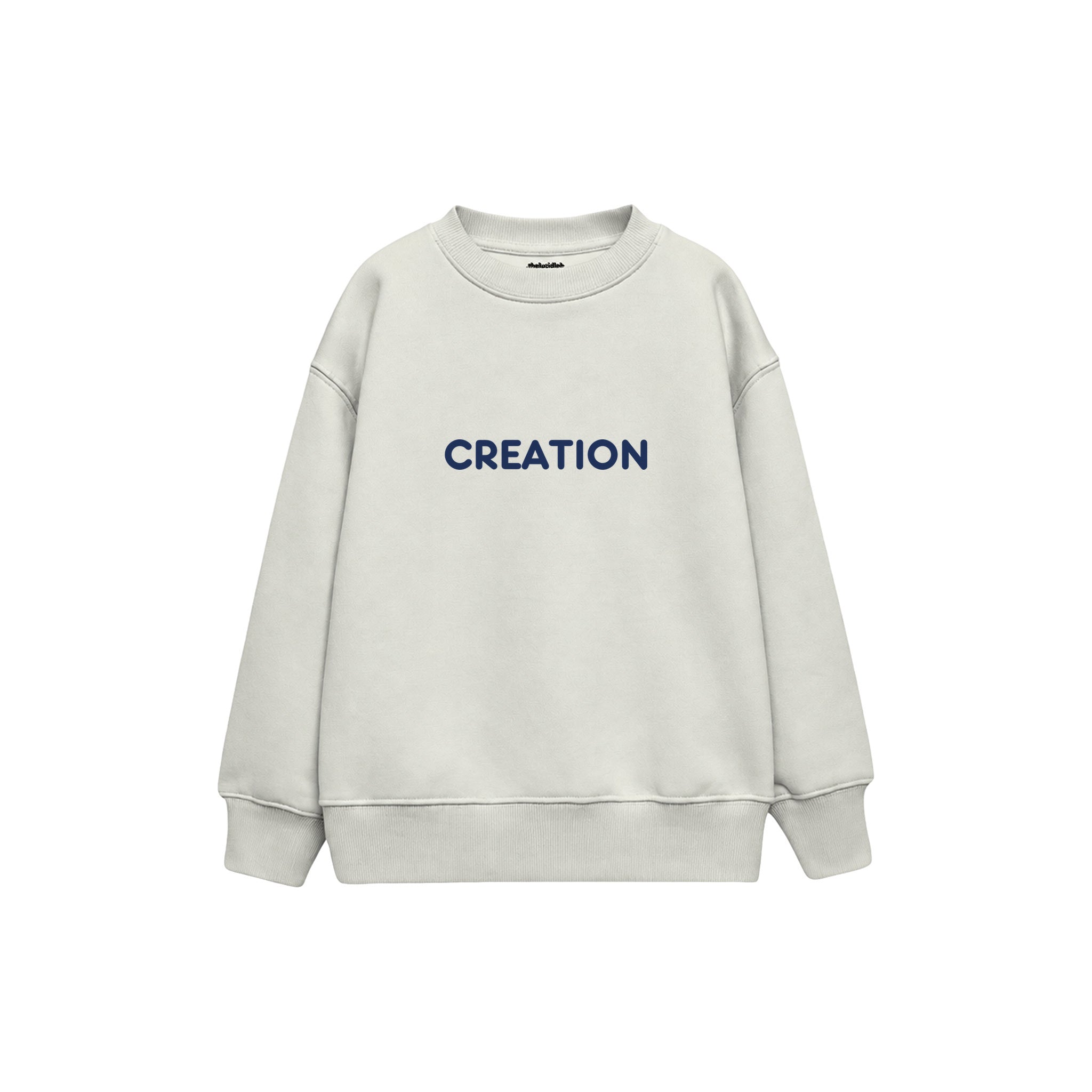 CREATION Çocuk Sweatshirt — Beyaz — ön görünüm