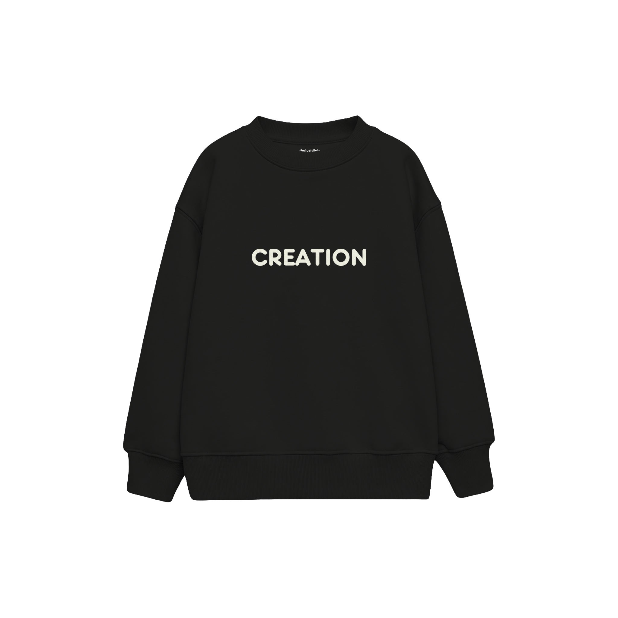 CREATION Çocuk Sweatshirt — Siyah — ön görünüm