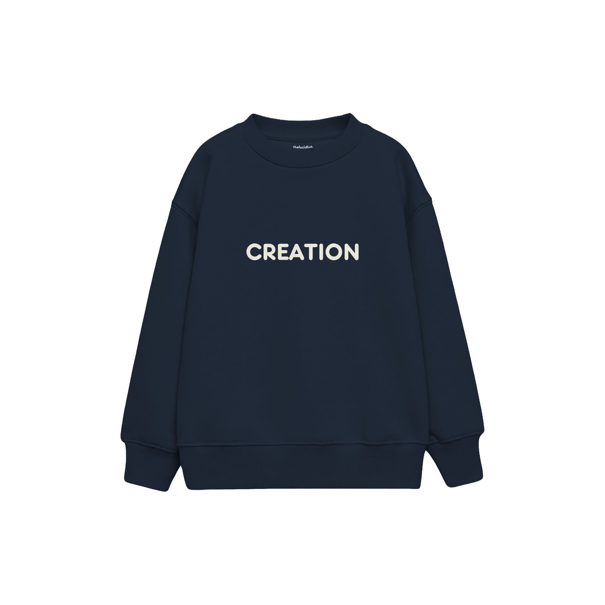 CREATION Çocuk Sweatshirt — Lacivert — ön görünüm