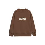 MINI Çocuk Sweatshirt — Kahverengi — ön görünüm