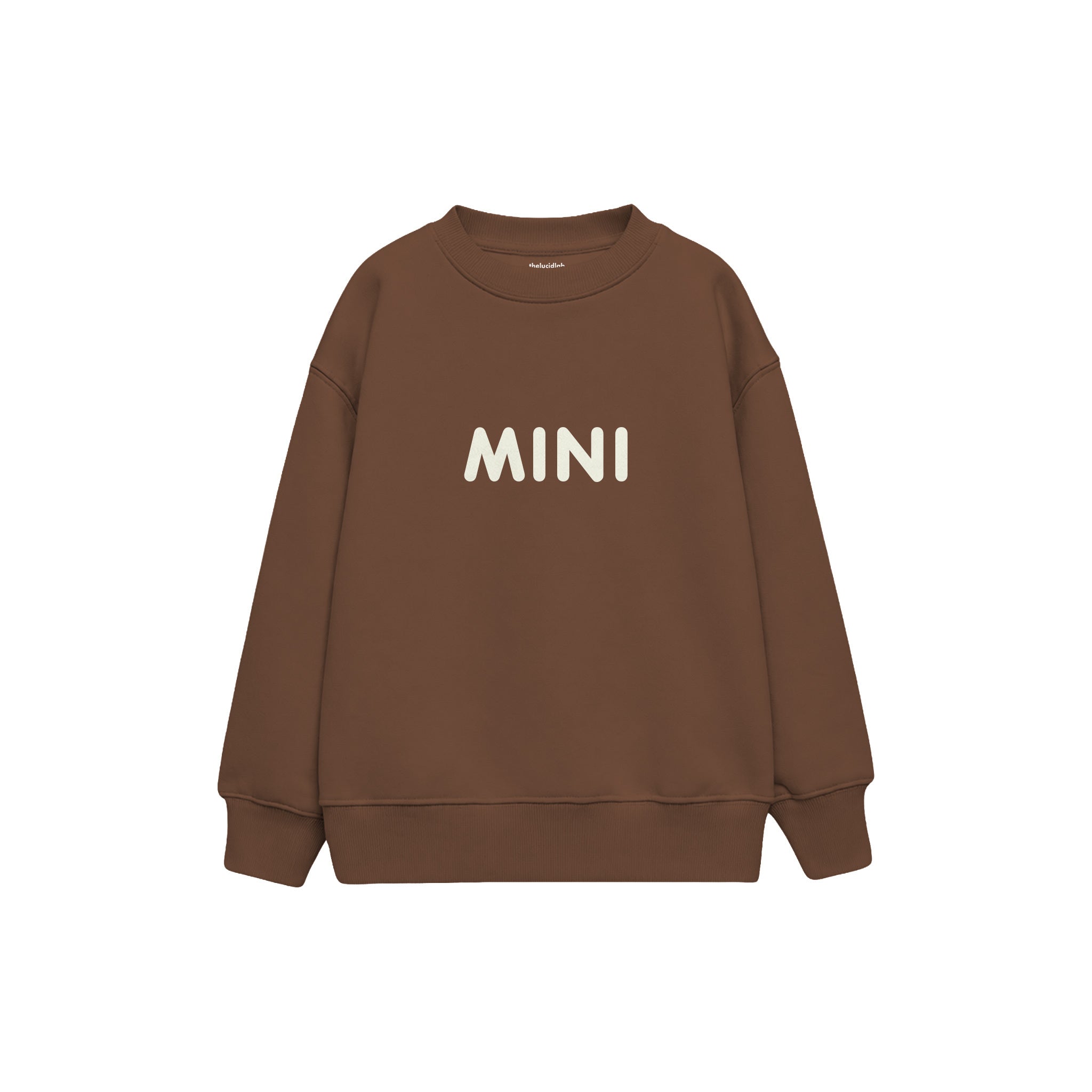 MINI Çocuk Sweatshirt — Kahverengi — ön görünüm