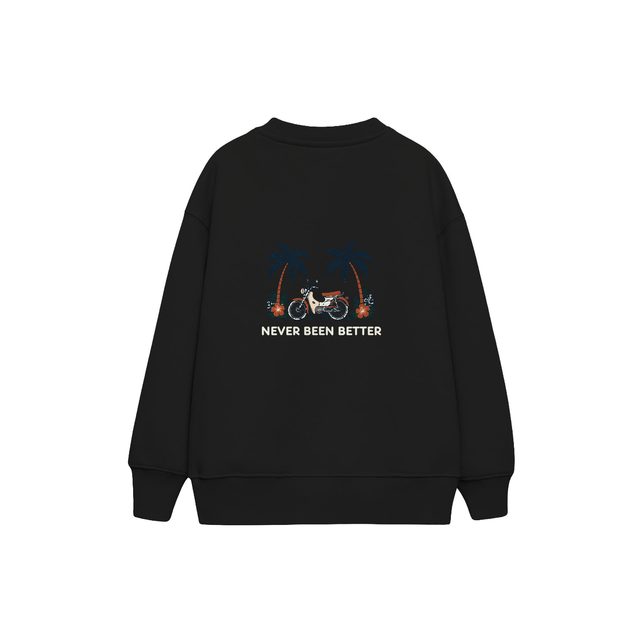 Never Been Better Çocuk Sweatshirt — Siyah — arka görünüm