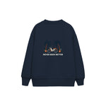 Never Been Better Çocuk Sweatshirt — Lacivert — arka görünüm