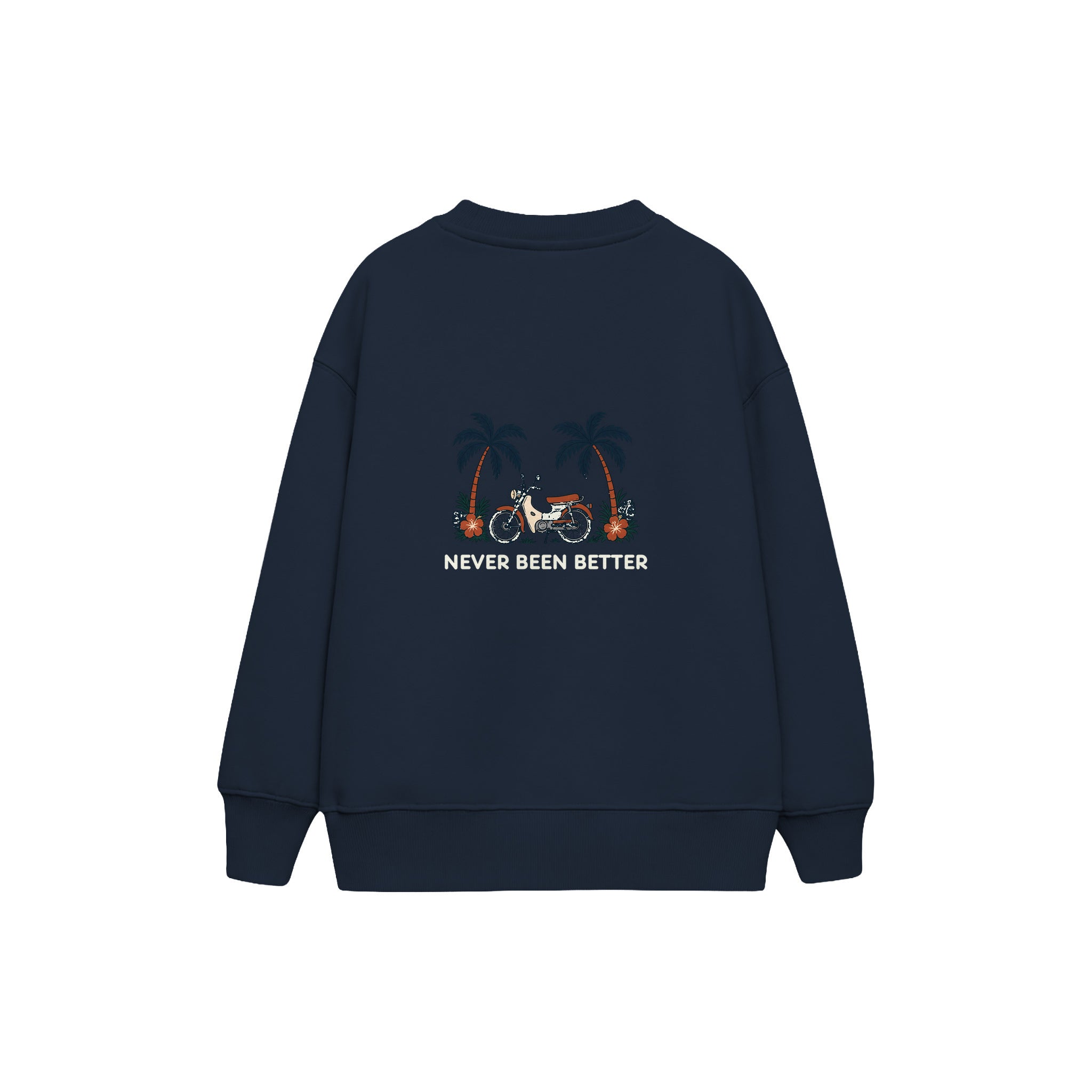 Never Been Better Çocuk Sweatshirt — Lacivert — arka görünüm