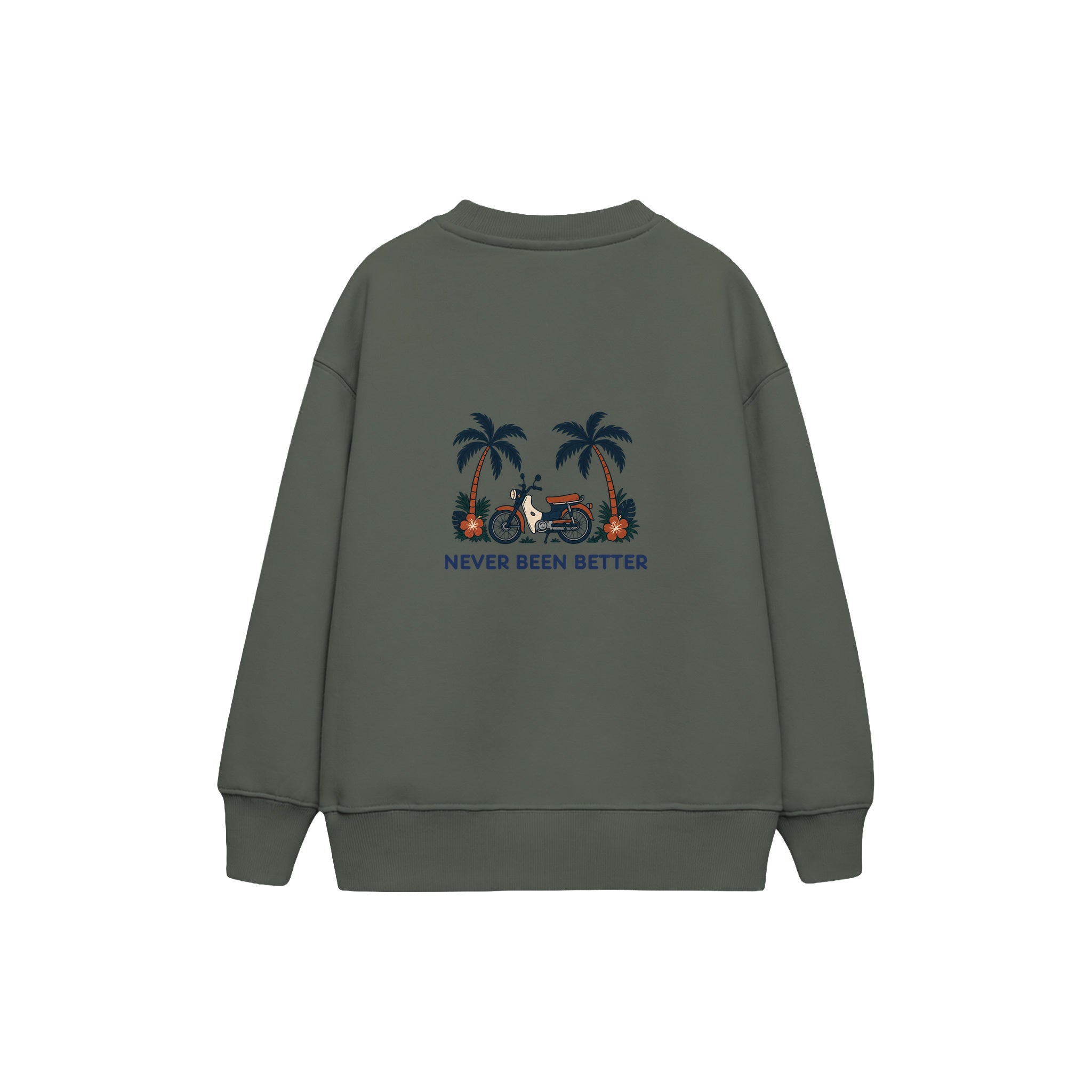 Never Been Better Çocuk Sweatshirt — Antrasit — arka görünüm