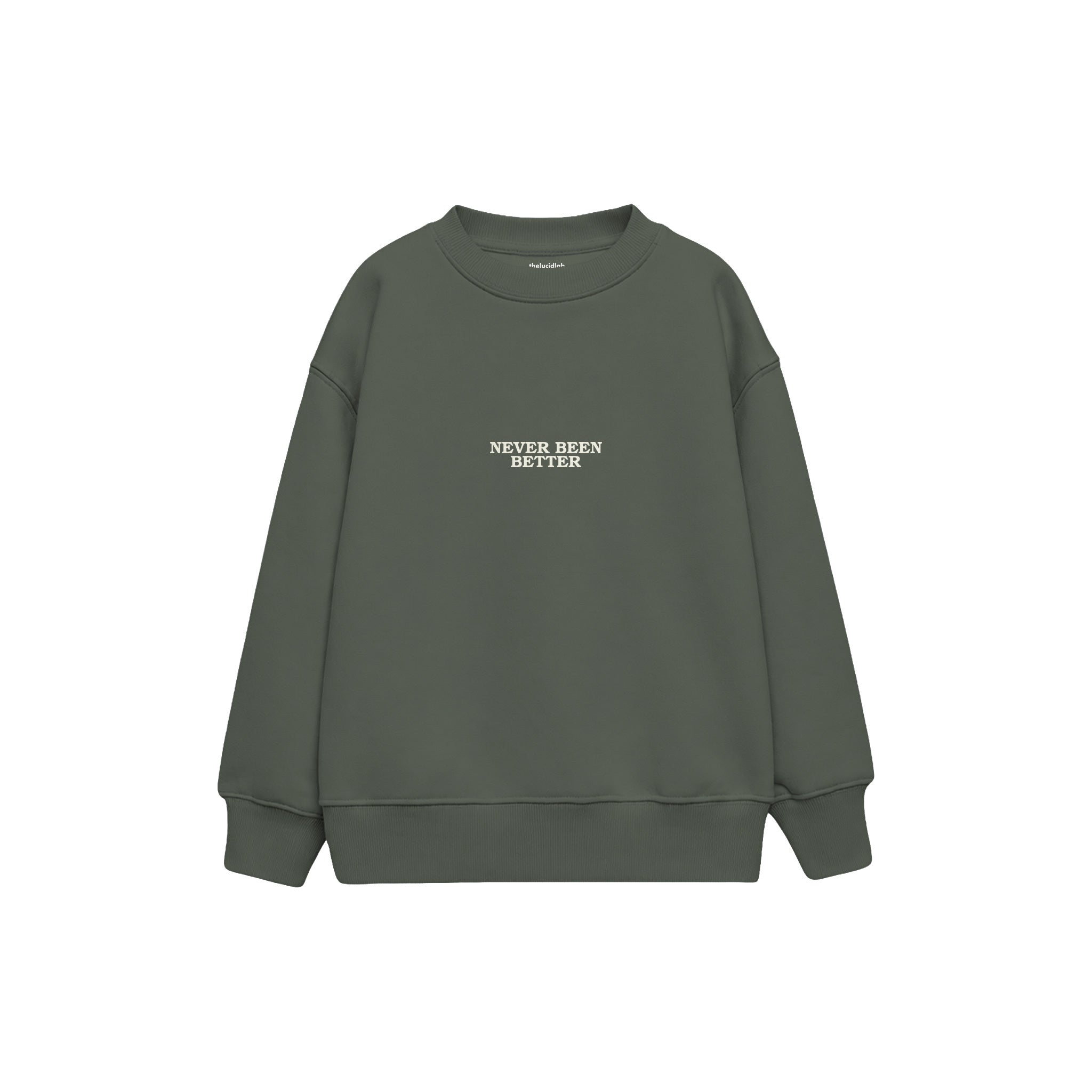 Never Been Better Çocuk Sweatshirt — Antrasit — ön görünüm