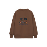 Never Been Better Çocuk Sweatshirt — Kahverengi — arka görünüm