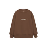 Never Been Better Çocuk Sweatshirt — Kahverengi — ön görünüm