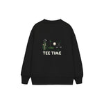 Tee Time Çocuk Sweatshirt — Siyah — arka görünüm