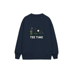 Tee Time Çocuk Sweatshirt — Lacivert — arka görünüm