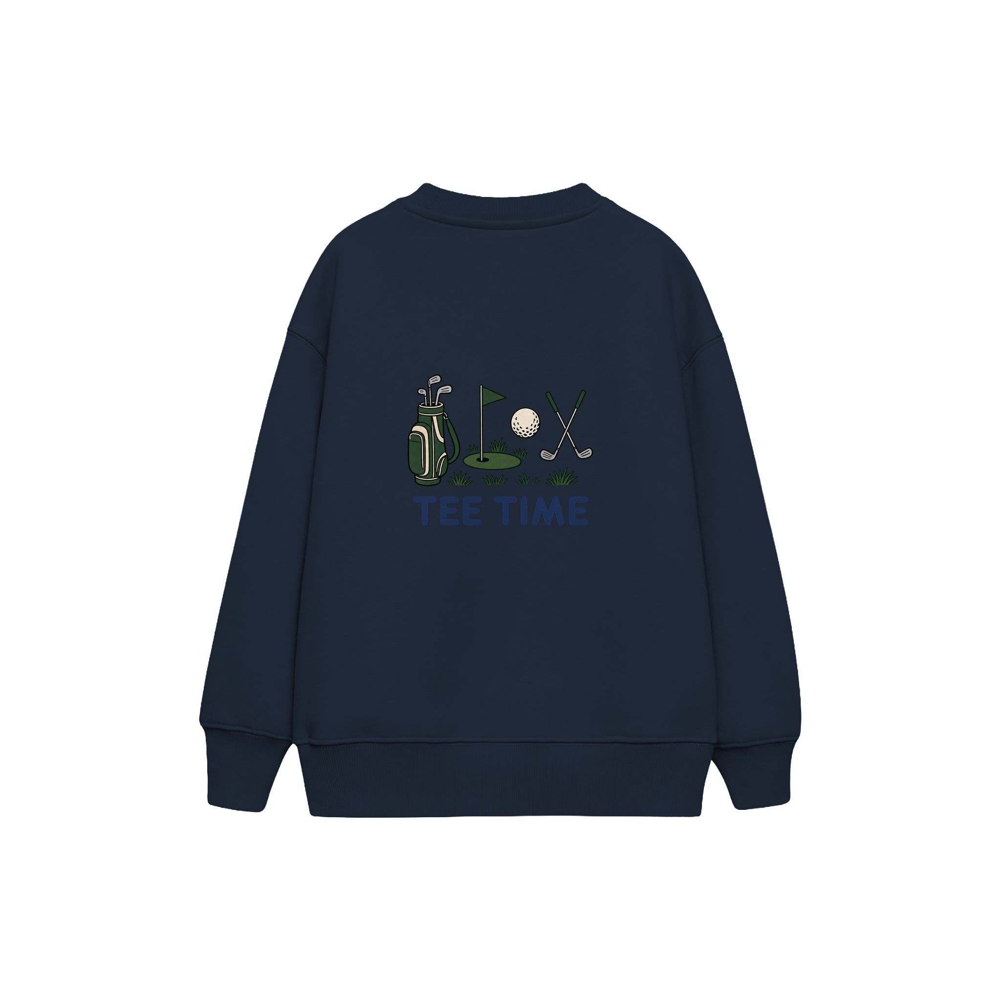 Tee Time Çocuk Sweatshirt — Lacivert — arka görünüm
