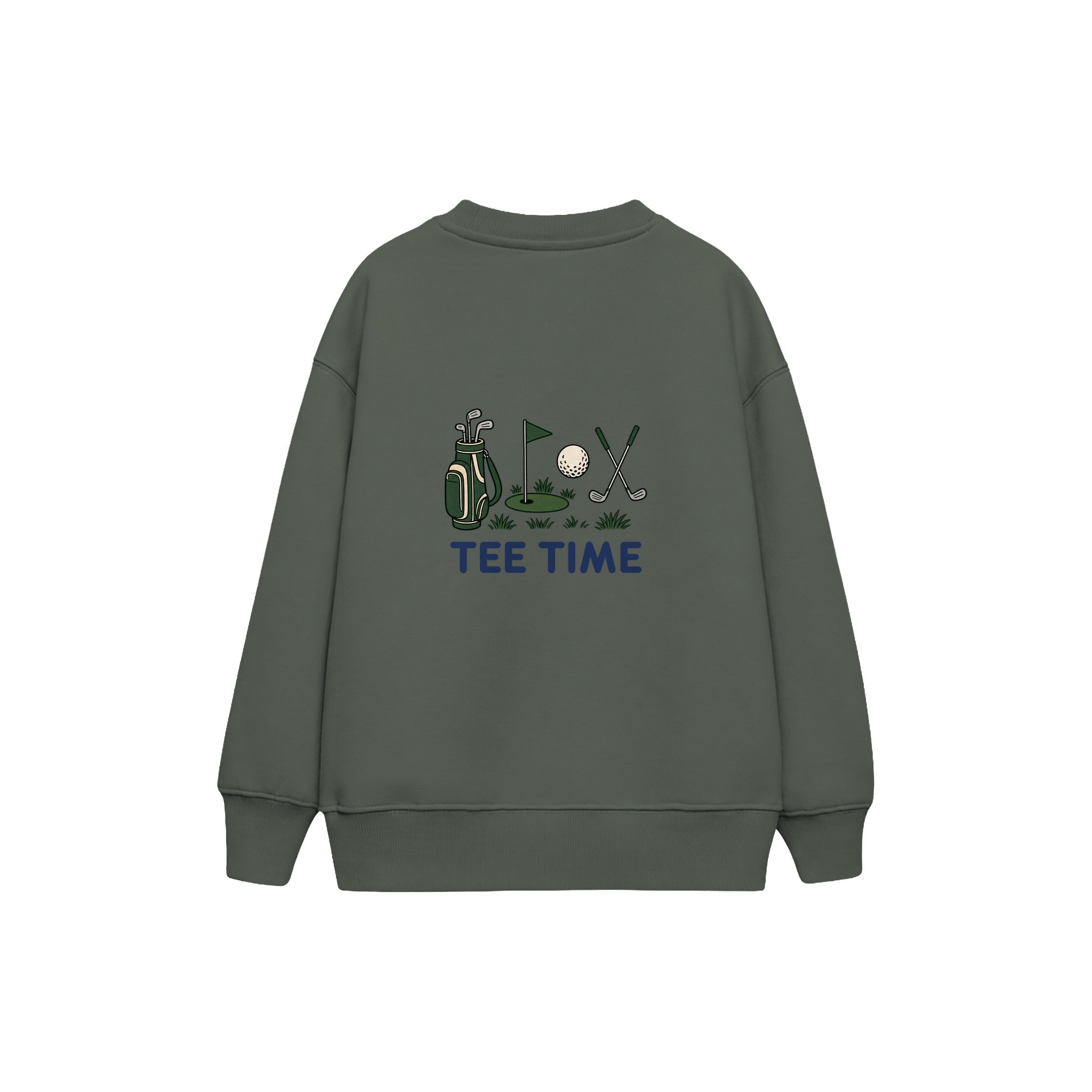 Tee Time Çocuk Sweatshirt — Antrasit — arka görünüm
