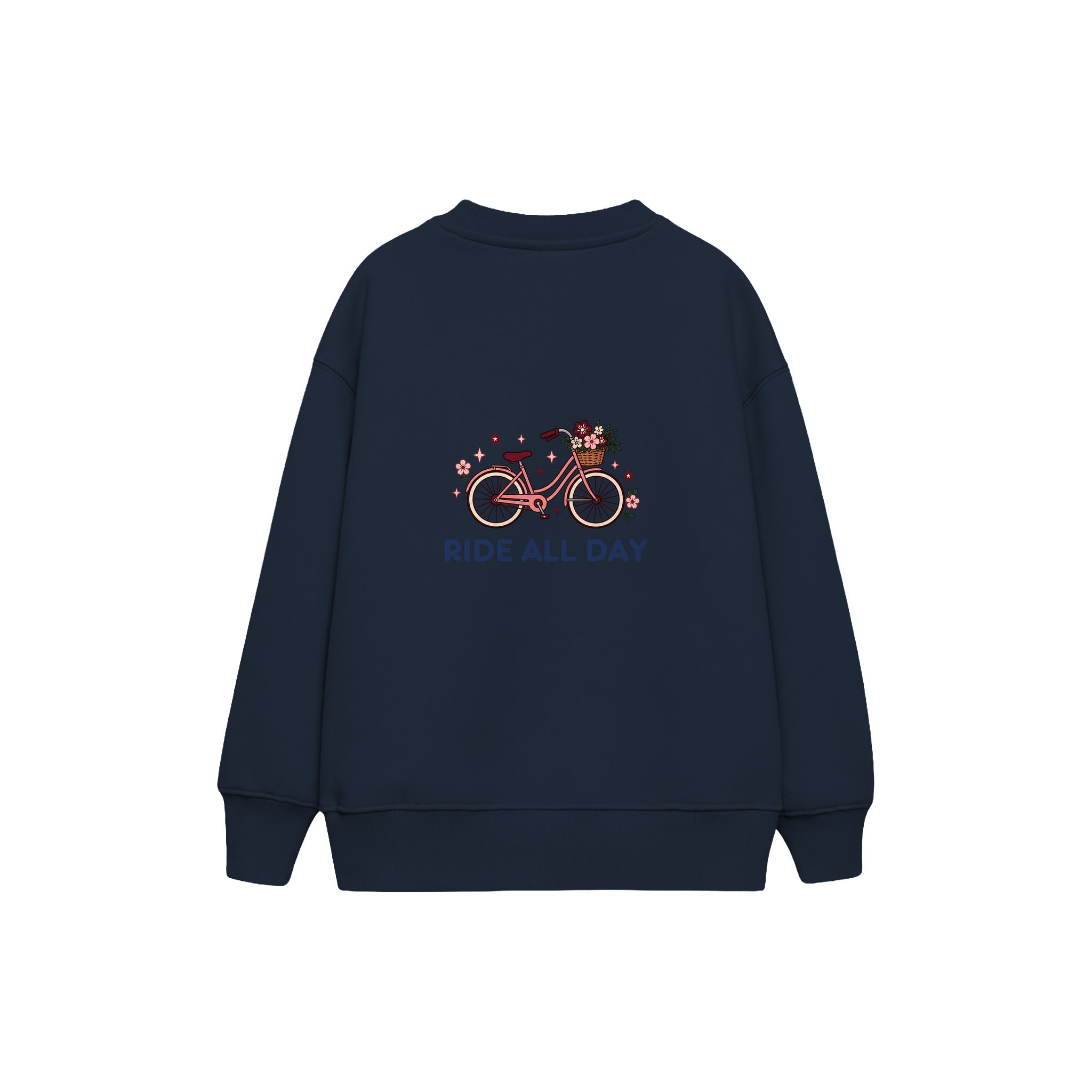 Ride All Day Çocuk Sweatshirt — Lacivert — arka görünüm