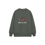 Ride All Day Çocuk Sweatshirt — Antrasit — arka görünüm