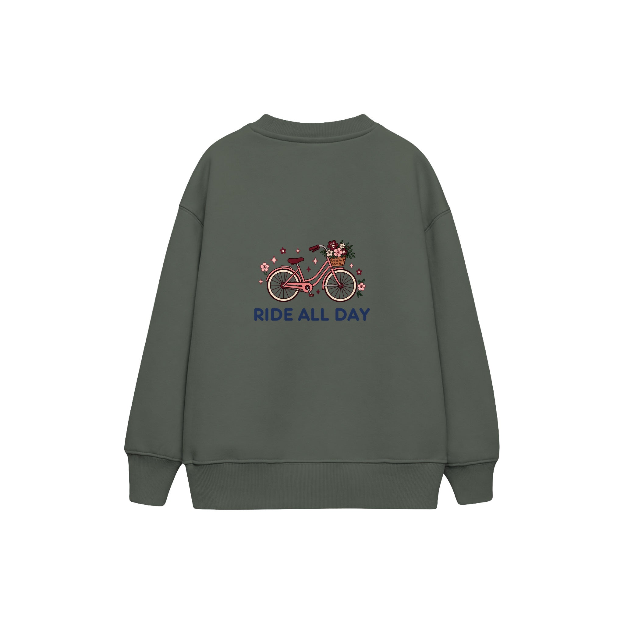 Ride All Day Çocuk Sweatshirt — Antrasit — arka görünüm