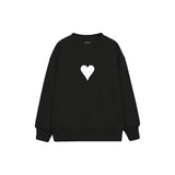 Little Heart Çocuk Sweatshirt — Siyah — ön görünüm