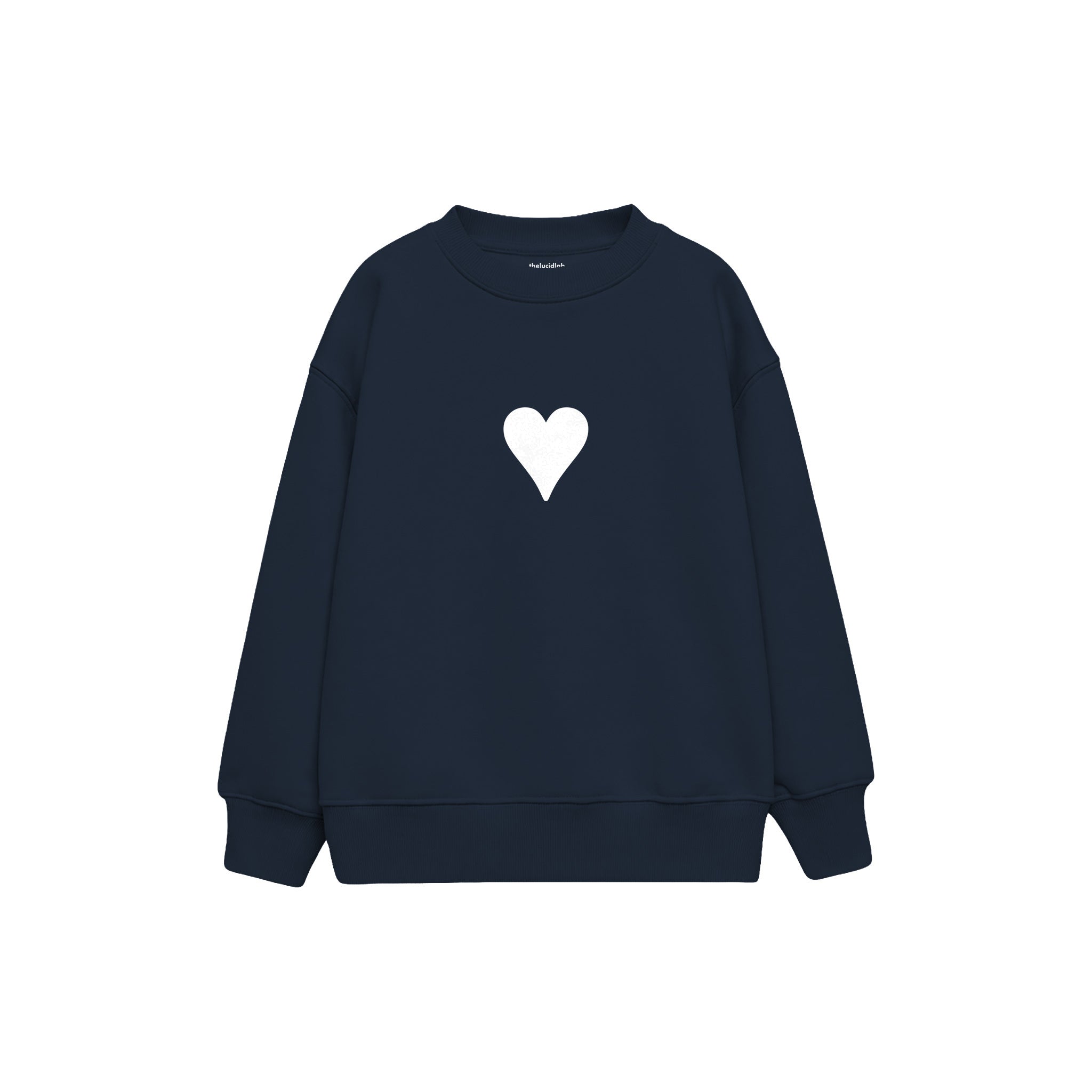 Little Heart Çocuk Sweatshirt — Lacivert — ön görünüm