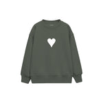 Little Heart Çocuk Sweatshirt — Antrasit — ön görünüm