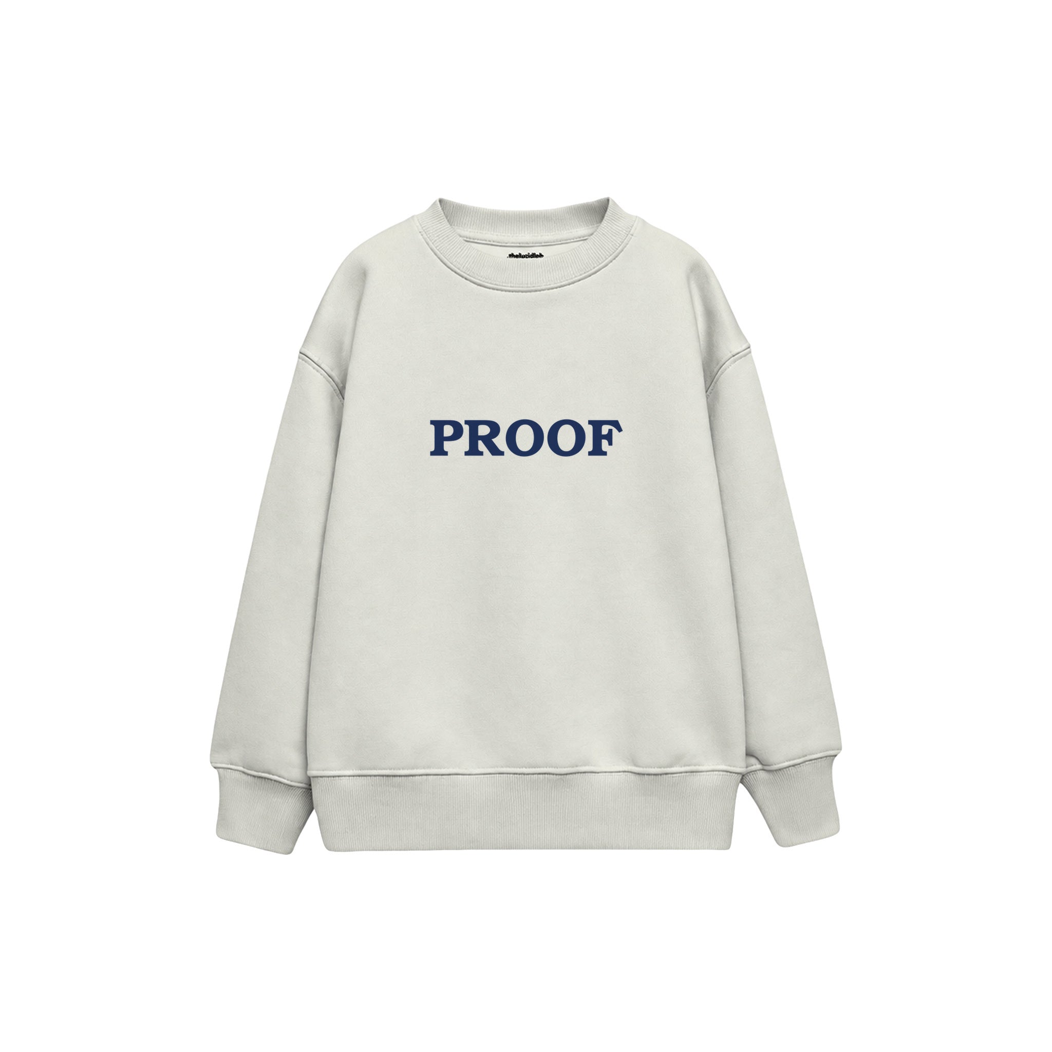 Proof Çocuk Sweatshirt — Beyaz — ön görünüm