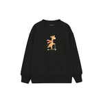 Scooter Giraffe Çocuk Sweatshirt — Siyah — ön görünüm