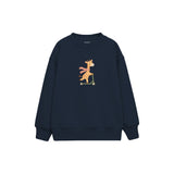Scooter Giraffe Çocuk Sweatshirt — Lacivert — ön görünüm