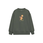 Scooter Giraffe Çocuk Sweatshirt — Antrasit — ön görünüm