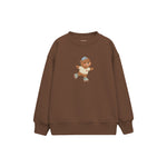 Roller Bear Çocuk Sweatshirt — Kahverengi — ön görünüm