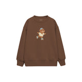 Roller Bear Çocuk Sweatshirt — Kahverengi — ön görünüm