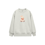 Skater Bunny Çocuk Sweatshirt — Beyaz — ön görünüm